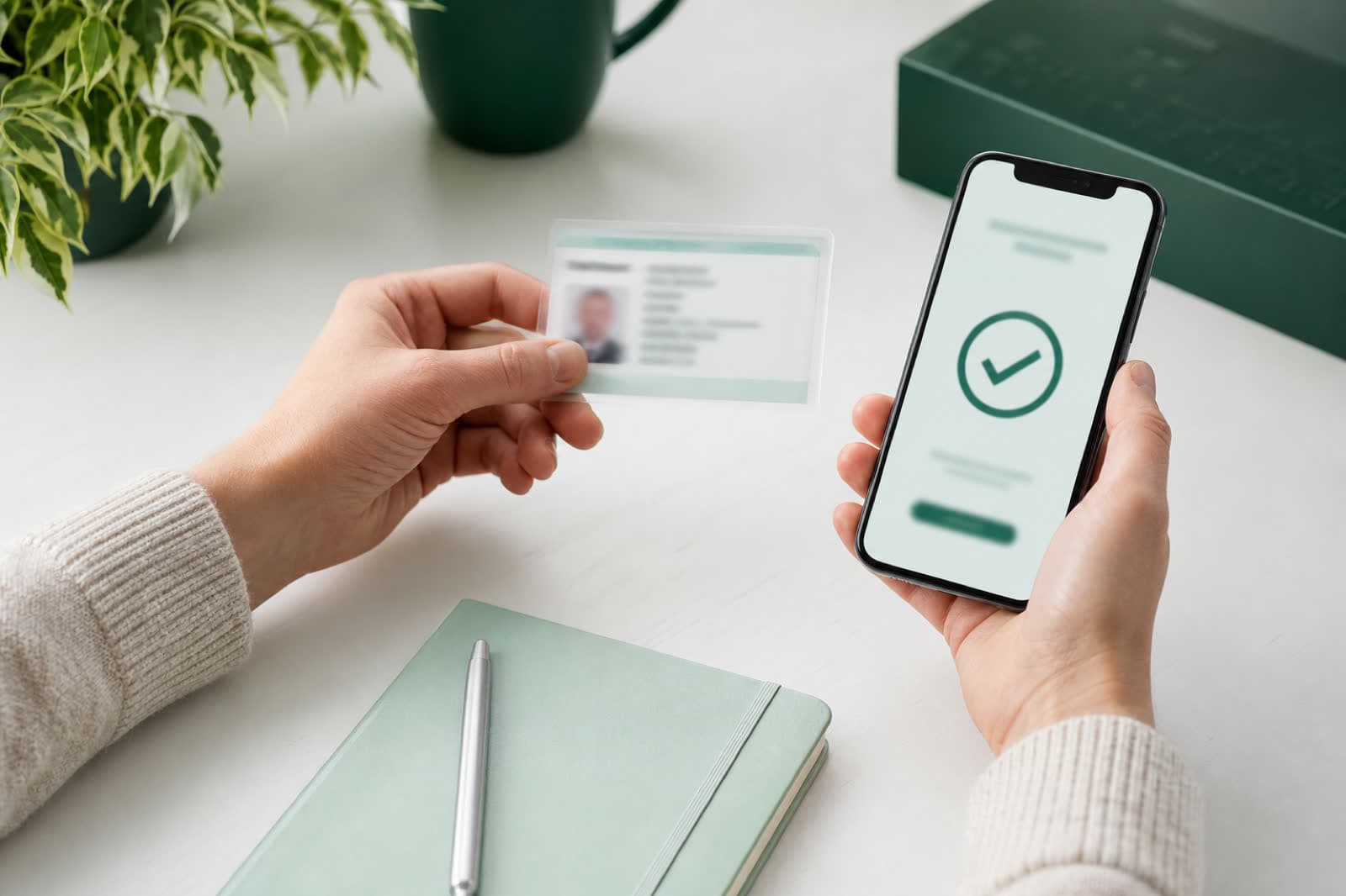 Identity and background check verification documents